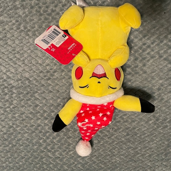 NWT Holiday Pikachu Pokemon Plush - Picture 5 of 7